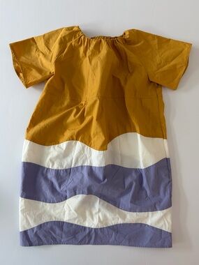 COS Girls 100% Cotton Short Sleeve Dress With Pockets Size 2-4Y